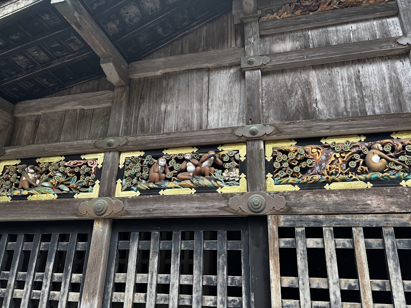 日光東照宮の猿の画像