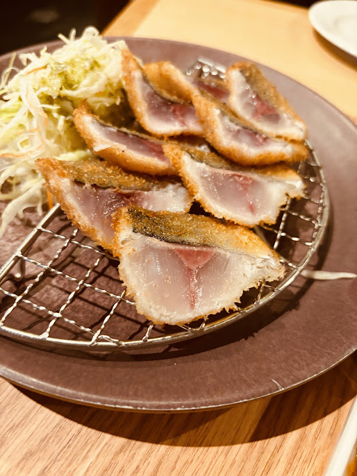 半生アジフライの画像