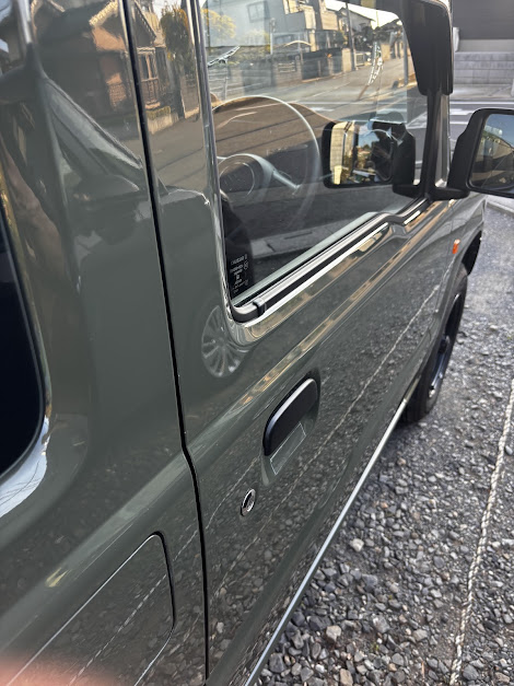 ジムニーのワックスがけの画像